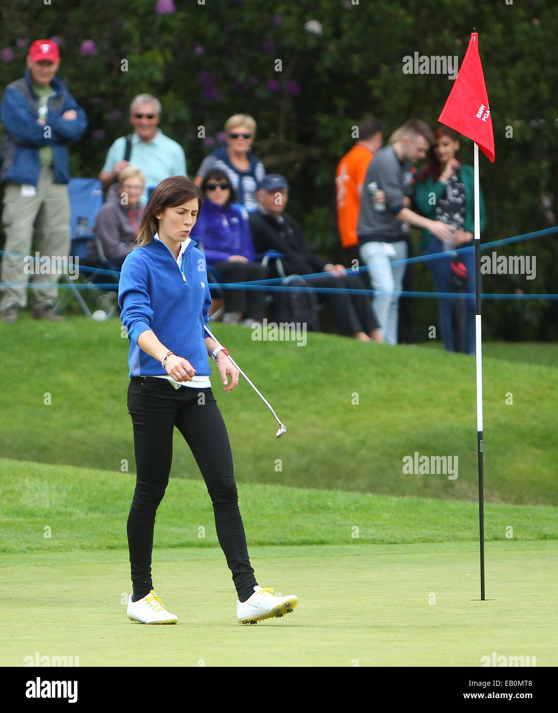 BMW PGA Championship Pro Am di Wentworth Golf Club in Virginia Water con: Eve Muirhead dove: Virginia Water, Regno Unito quando: 21 Maggio 2014 Foto Stock