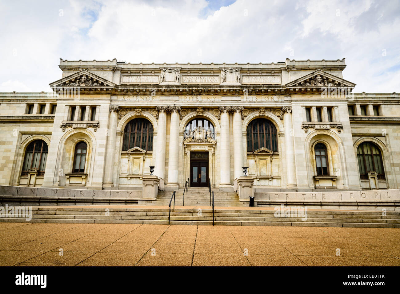 Storica Società di Washington DC, sede Carnegie Library, 801 K Street NW, Washington, DC Foto Stock