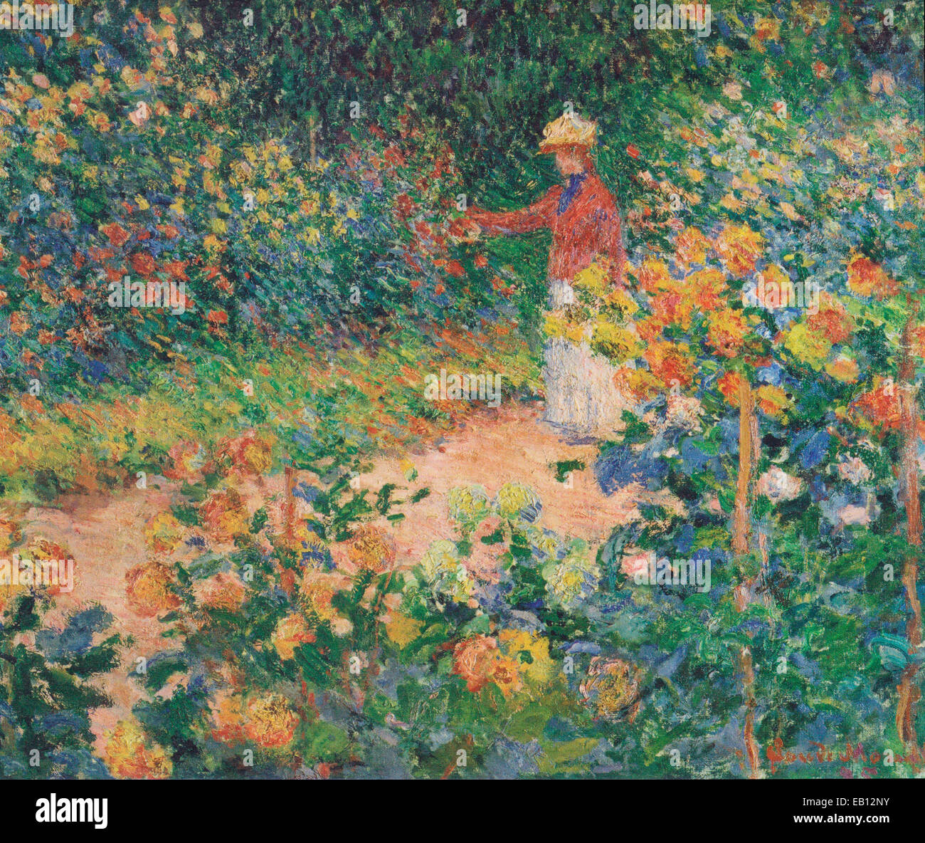Nel giardino, 1895 Claude Monet Foto Stock