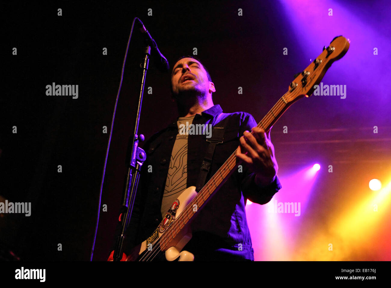 Birmingham, Regno Unito. 24 Novembre, 2014. American rock band Bayside eseguire live a Birmingham O2 Academy supporto del Gaslight Anthem Credito: Simon Newbury/Alamy Live News Foto Stock