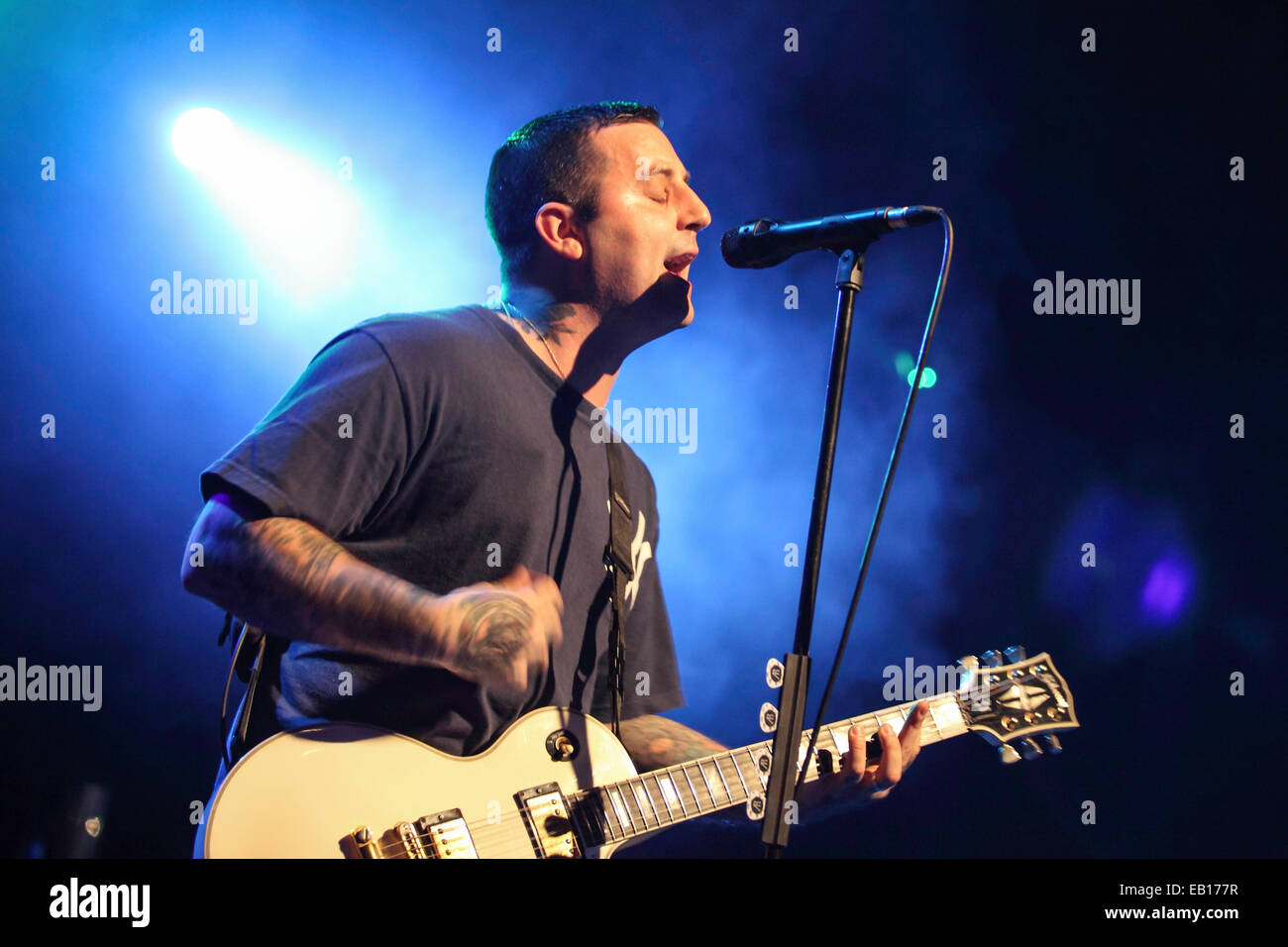 Birmingham, Regno Unito. 24 Novembre, 2014. American rock band Bayside eseguire live a Birmingham O2 Academy supporto del Gaslight Anthem Credito: Simon Newbury/Alamy Live News Foto Stock