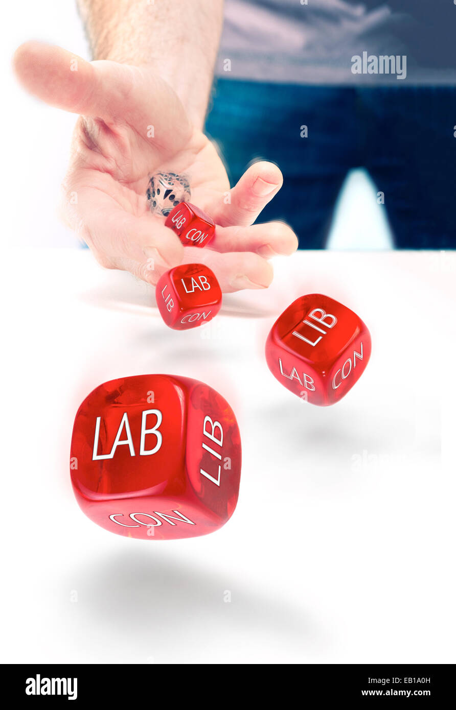 Regno Unito partito politico concetto. Foto Stock