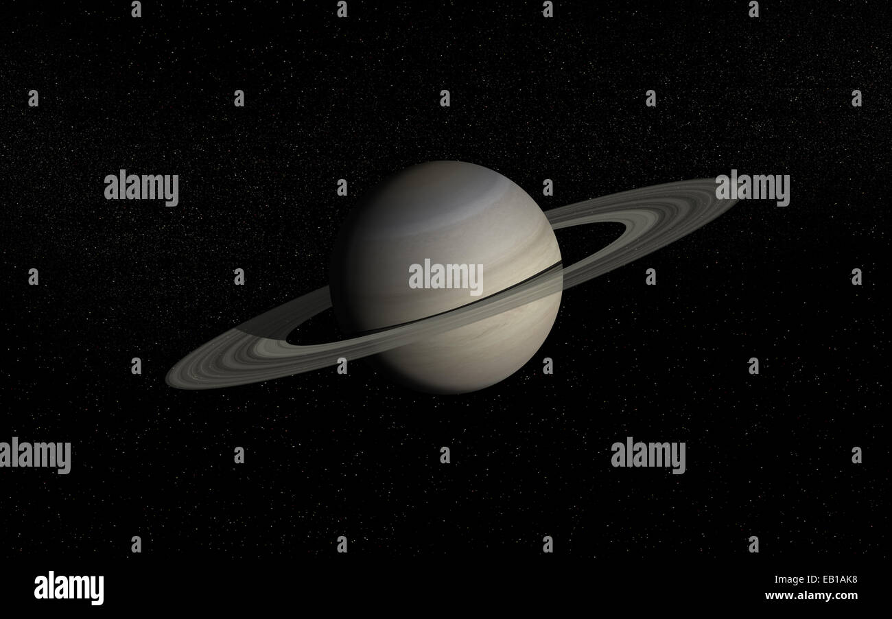 pianeta Saturno Foto Stock