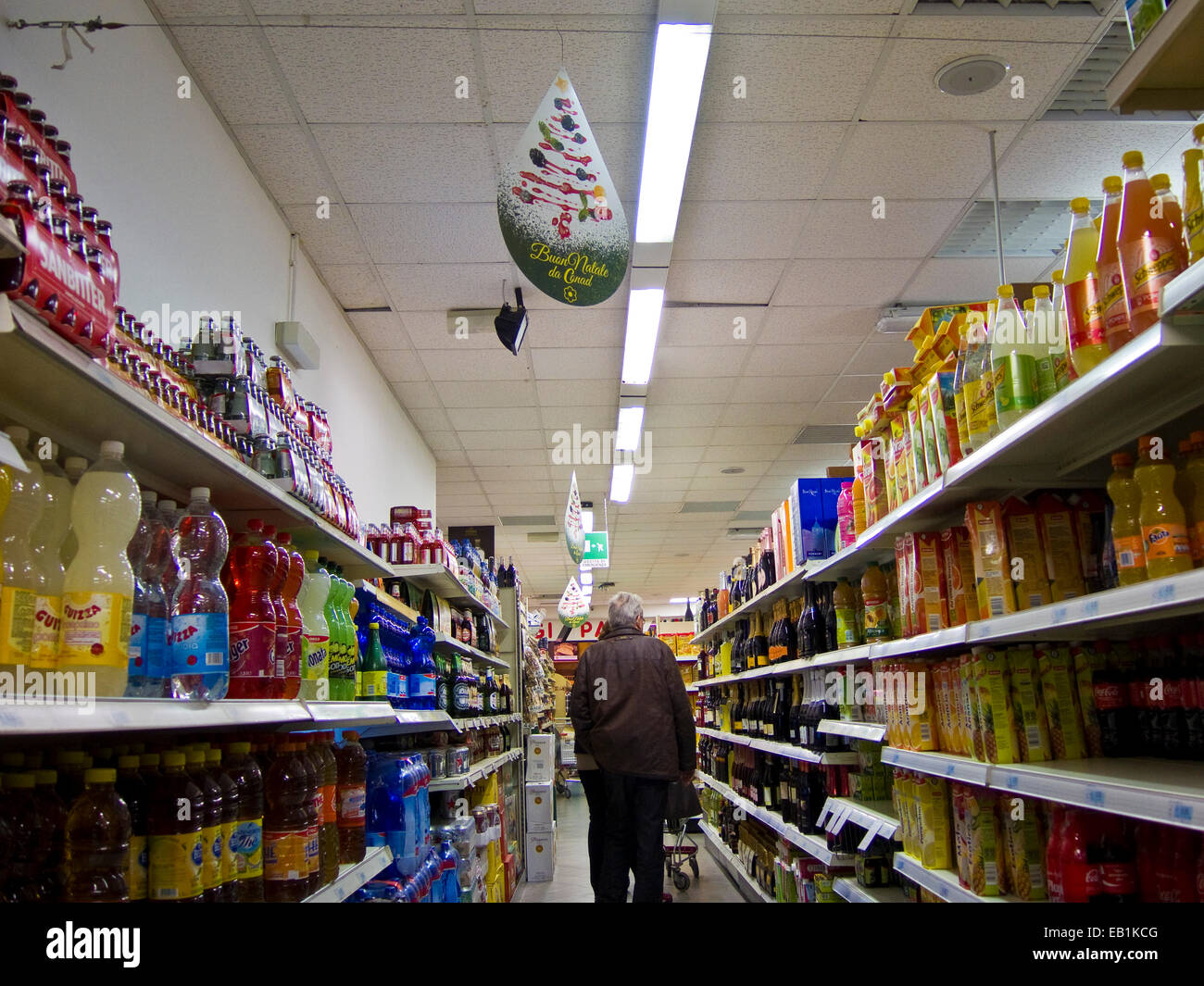 L'Italia, Cannobio, supermercato Foto Stock