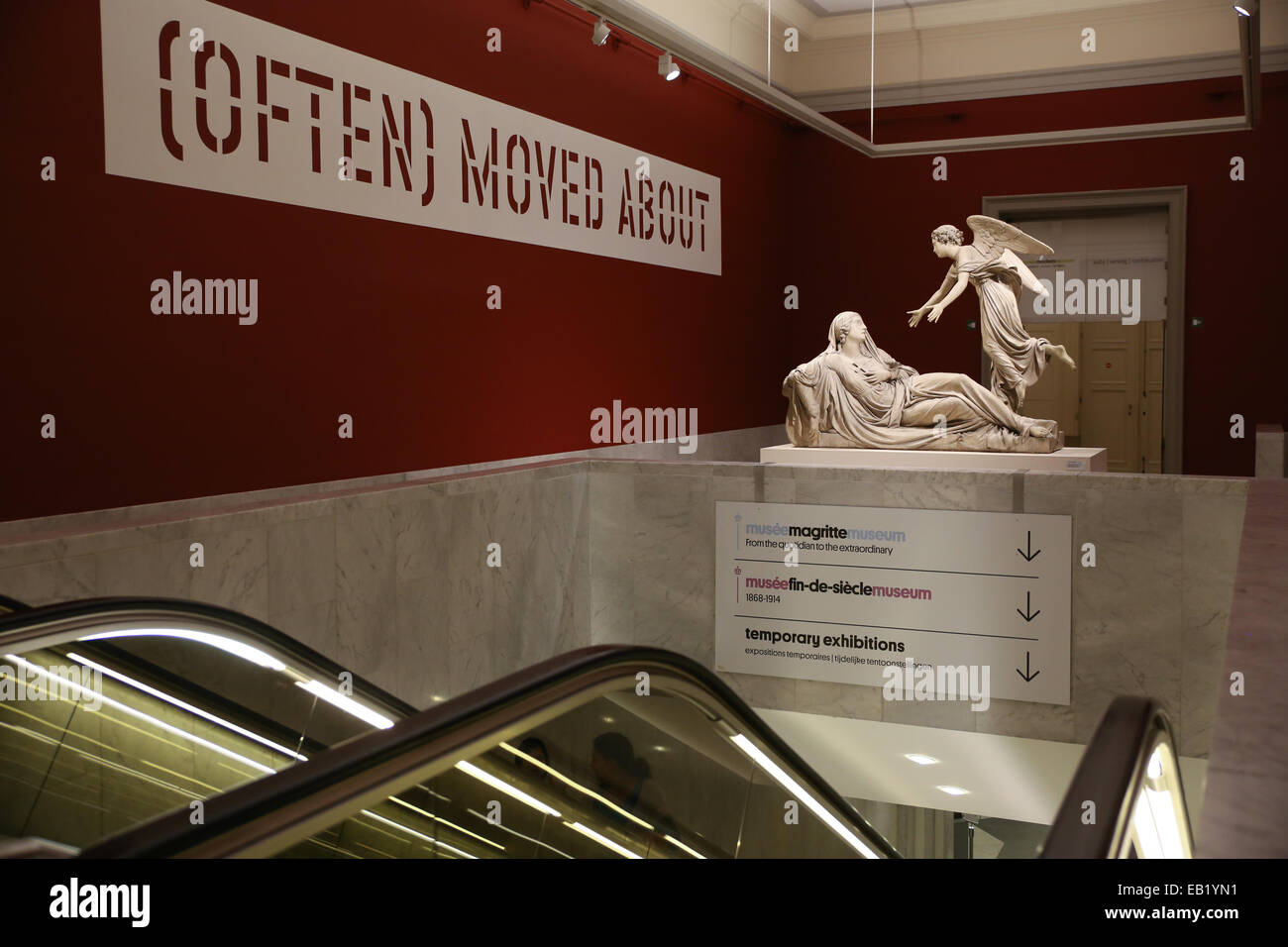 Galleria d'arte mostra direzione Bruxelles fine art museum Foto Stock