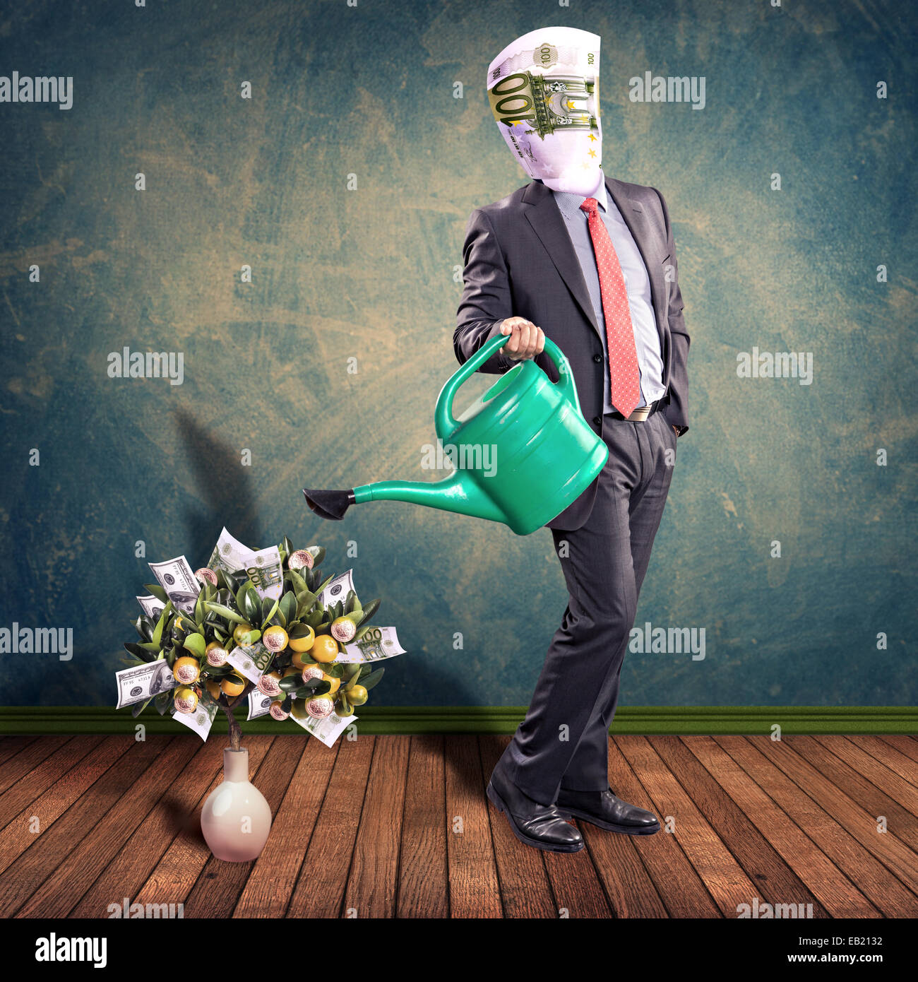 Immagine simbolica circa la crescita del business Foto Stock