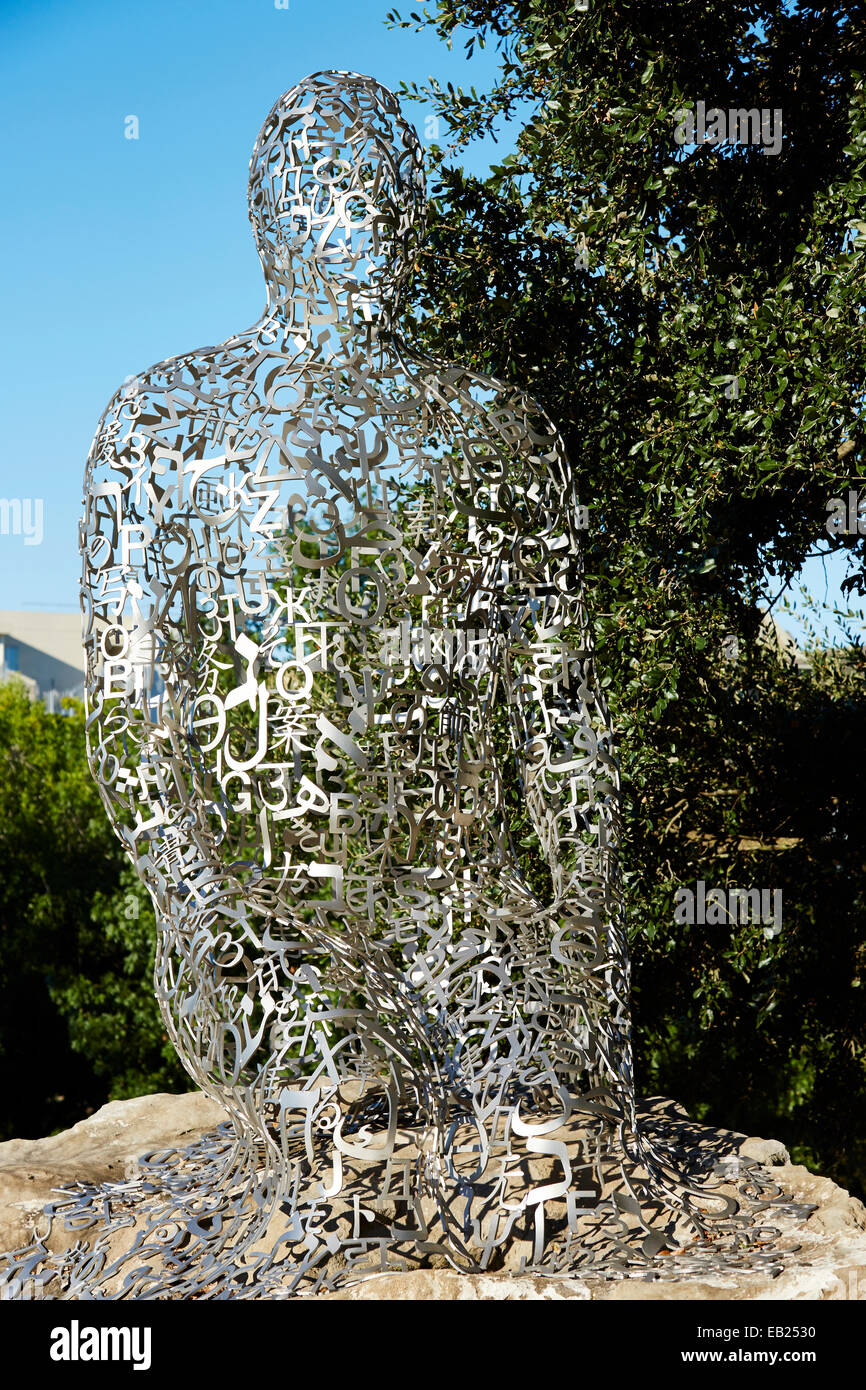 1 di 7 scultura che formano "Tolleranza' aka "statue presso Allen Parkway e Montrose" a Houston, Texas, Stati Uniti d'America Foto Stock