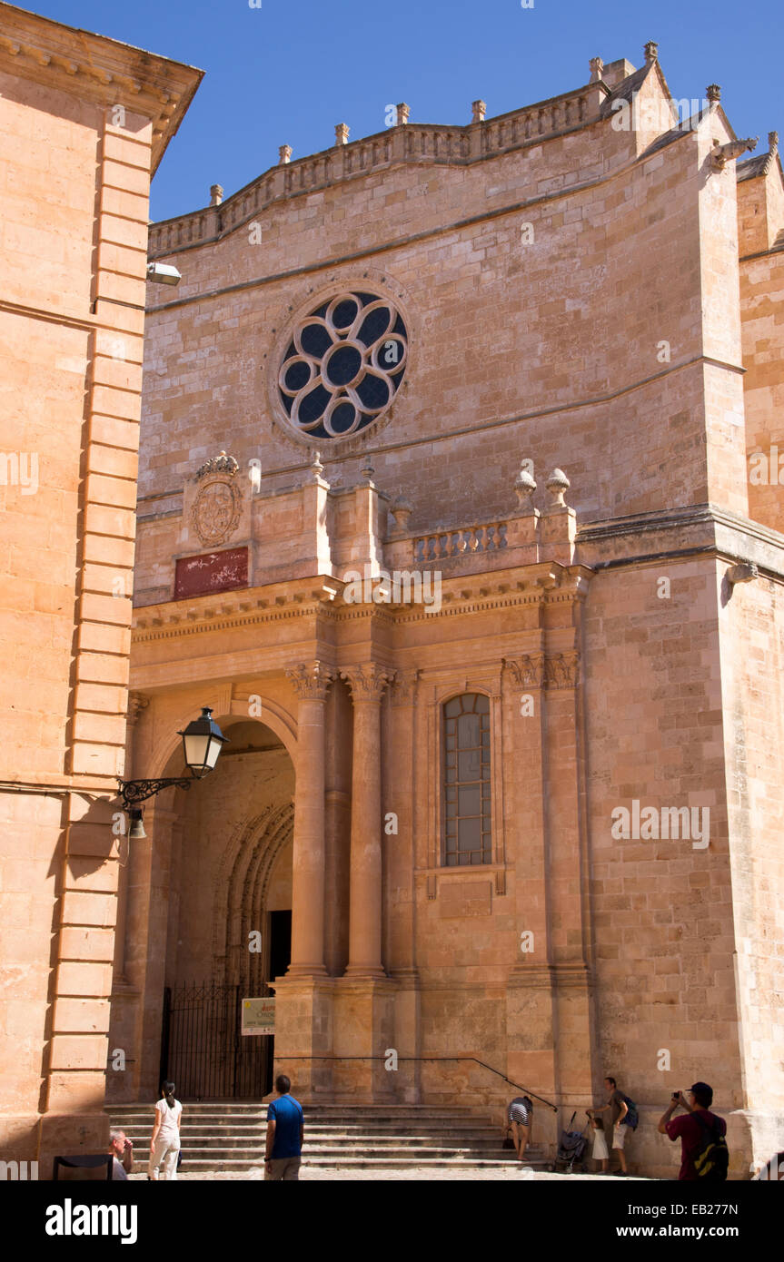 Vecchi edifici di spagnolo in Ciutadella Menorca Foto Stock