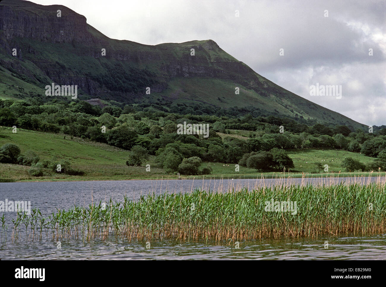 GLENCAR Lago e collina LUGNAGALL, nella contea di Sligo, Irlanda. Come indicato dal poeta, drammaturgo e vincitore del premio Nobel della letteratura, William Butler Yeats in 'il furto del bambino" Foto Stock