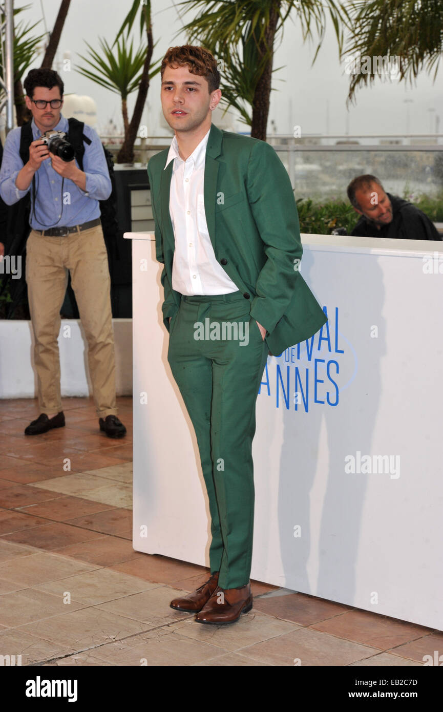 La 67th annuale di Cannes Film Festival - Mamma - Photocall con: Xavier Dolan dove: Cannes, Francia Quando: 22 Maggio 2014 Foto Stock