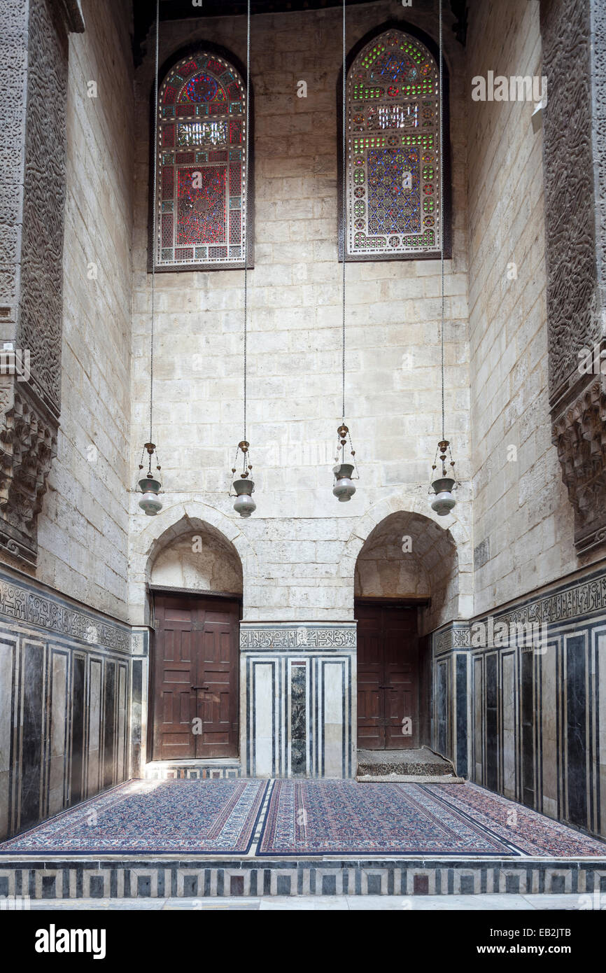 Khanqah e il Mausoleo di Sultan al-Ghuri, Il Cairo, Egitto Foto Stock