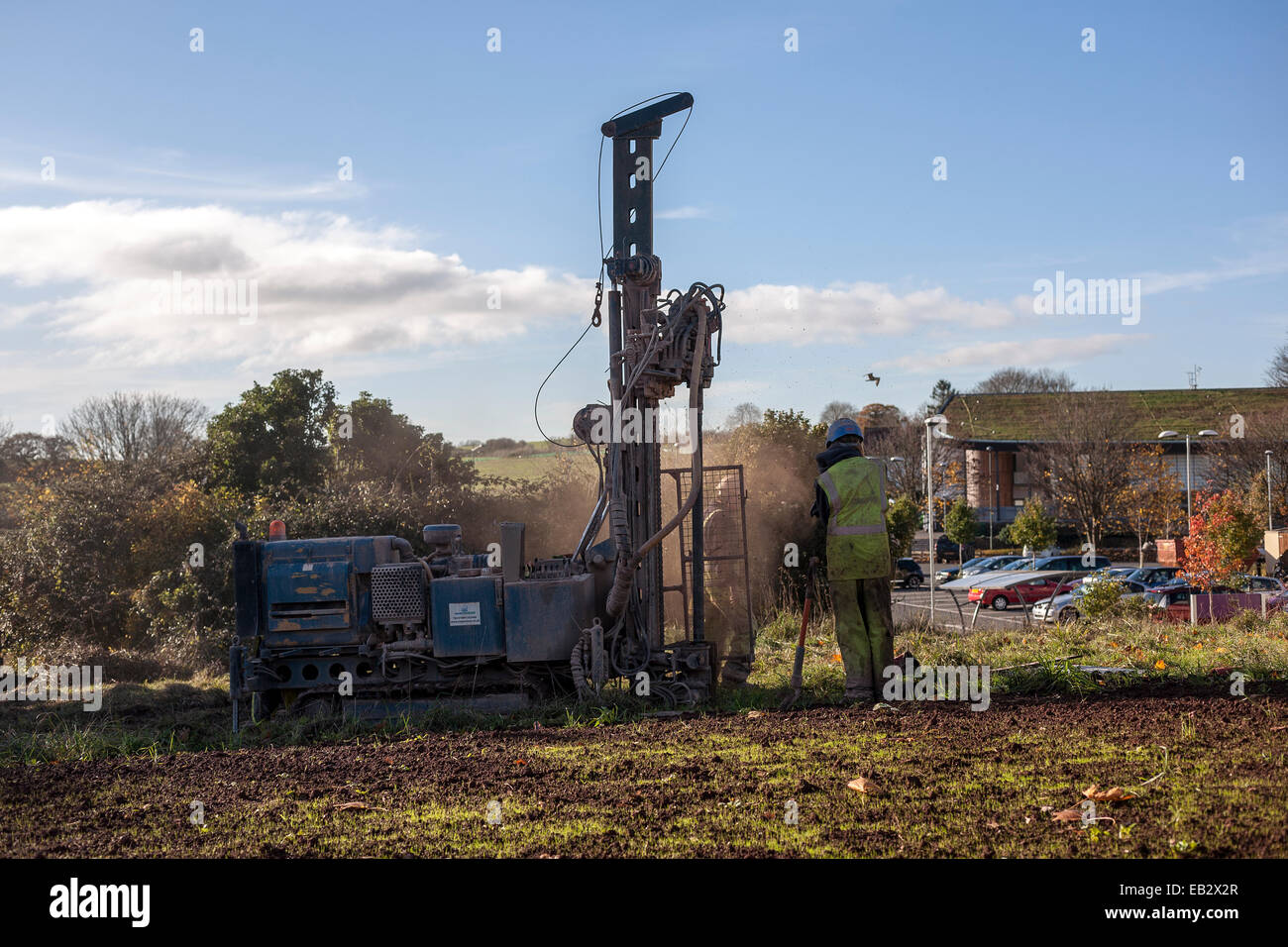 Circa il sud ovest sud geotecnica geotecnica Ovest (SWG) è una joint venture formata da Hall Geoscience Ltd. e Stunt Foto Stock