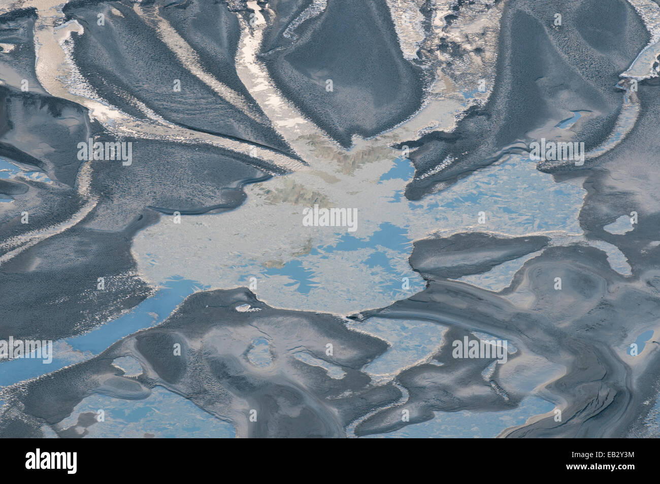 Acque glaciali dai flussi del ghiacciaio Pasterze sul Monte Grossglockner, ghiacciaio Pasterze, Carinzia, Austria Foto Stock