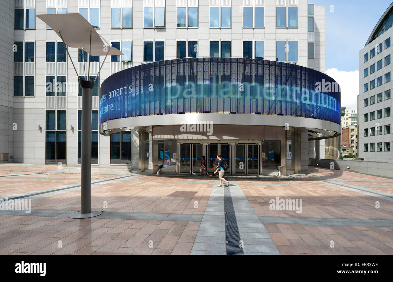 Parlamentarium Input, museo, Parlamento europeo, Euro-City, Bruxelles, la regione di Bruxelles, Belgio Foto Stock