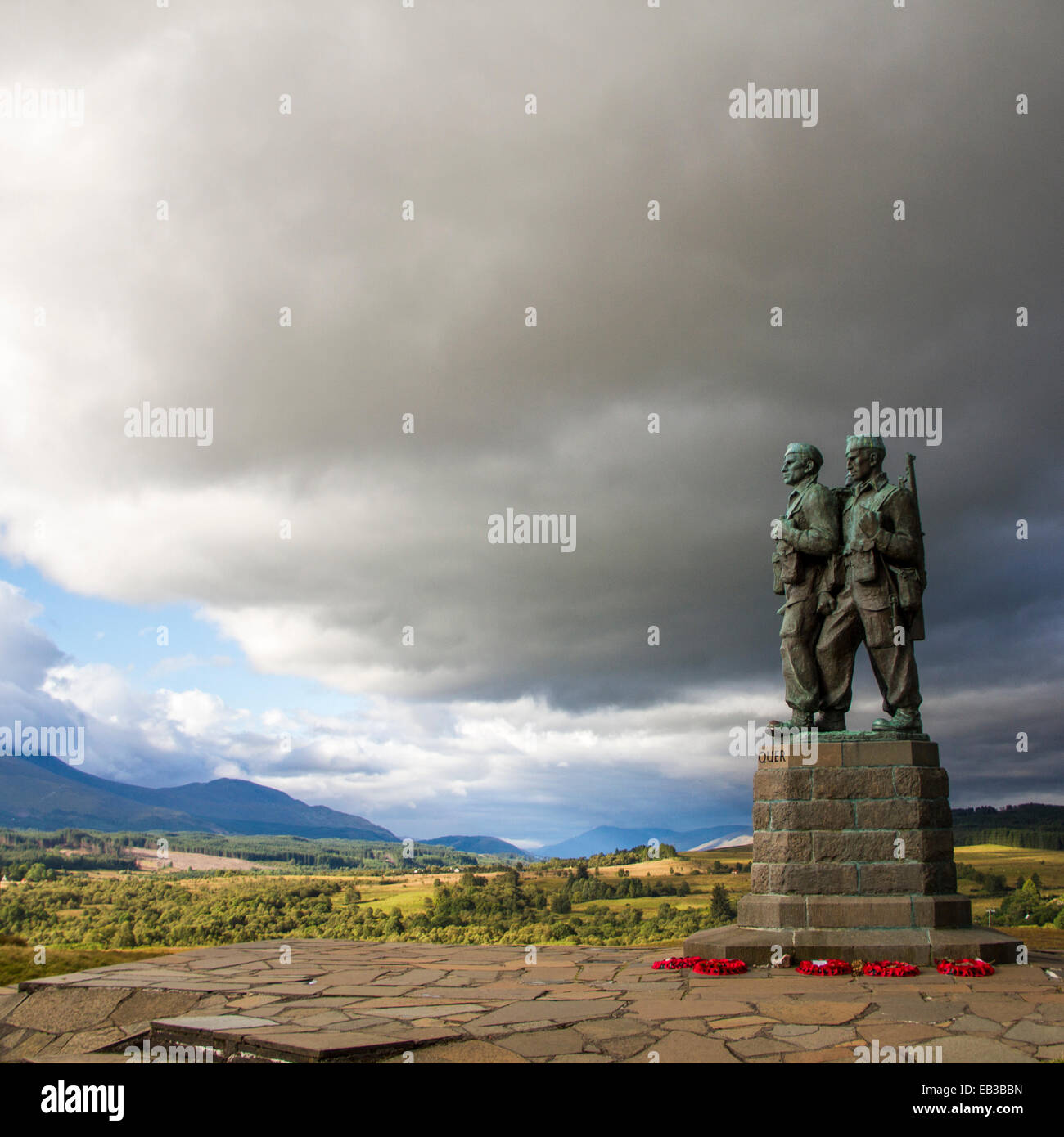 Regno Unito, Scozia, Nevis, Vista del memoriale di guerra Foto Stock