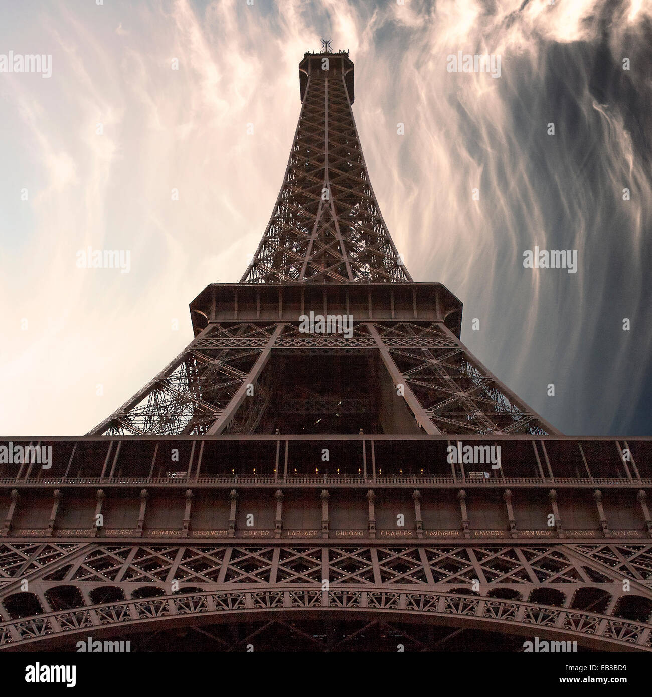 Francia, Parigi Torre Eiffel Foto Stock