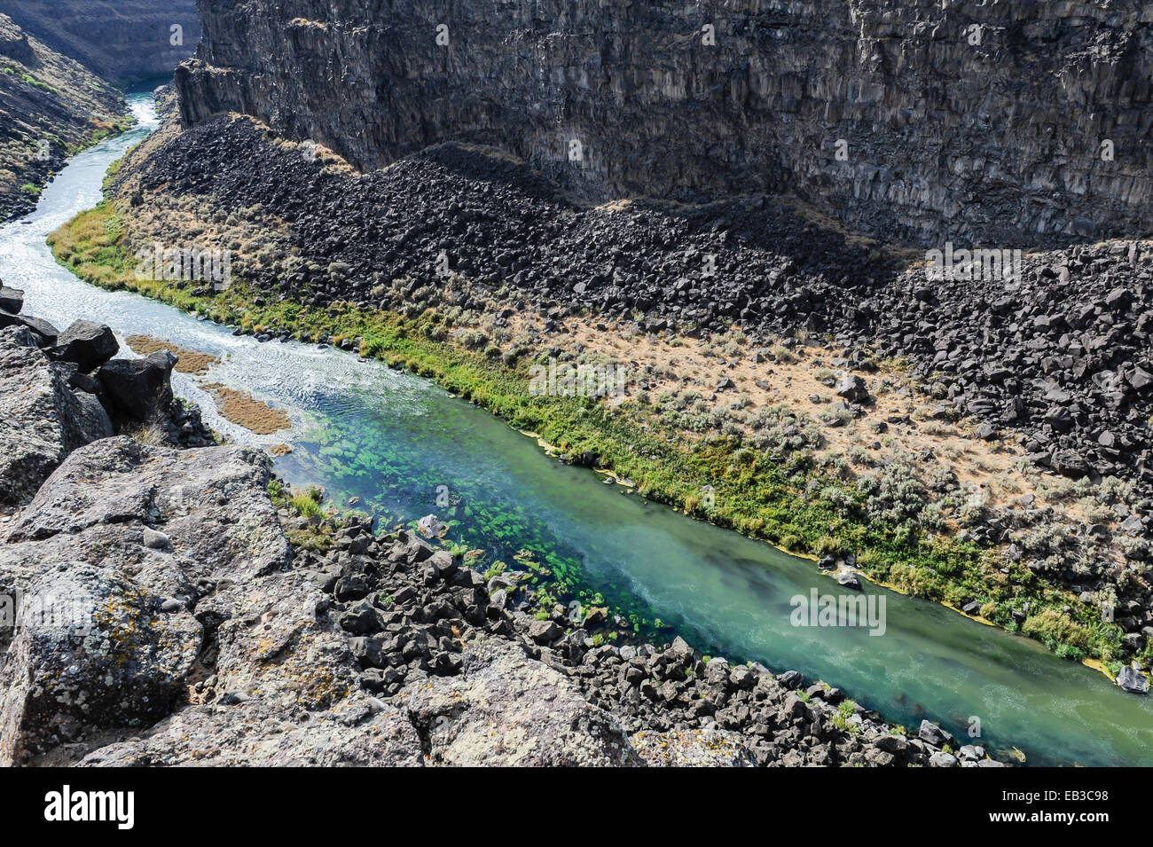 Malad Gorge, Springs state Park, Idaho, Stati Uniti Foto Stock