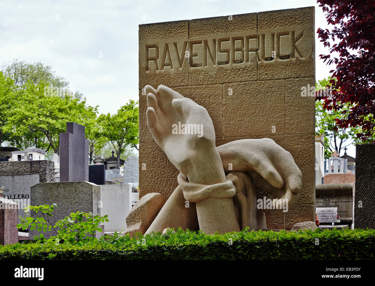 Ravensbruck memorial a Parigi Foto Stock