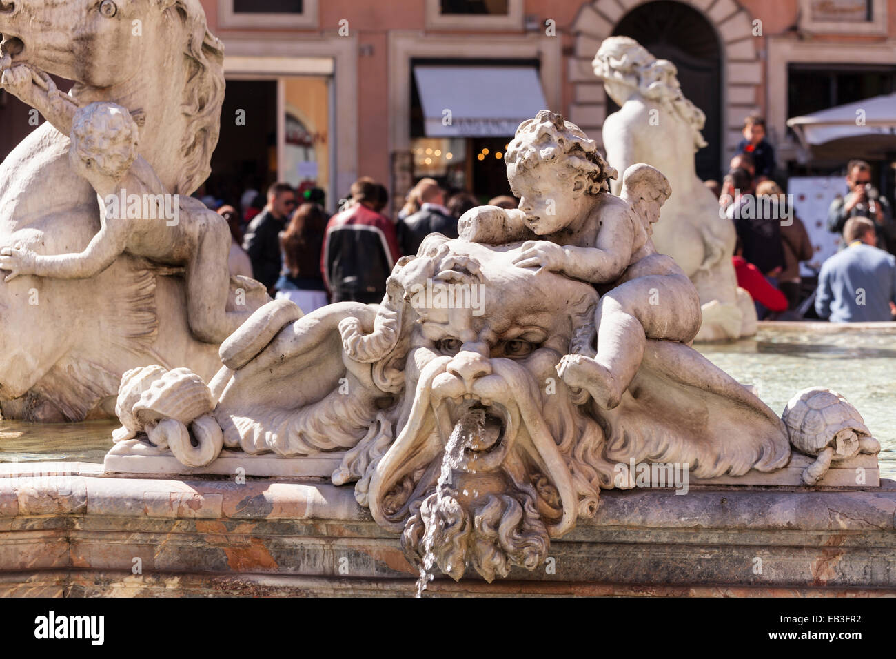 Piazza Navona in Roma, Italia. Foto Stock