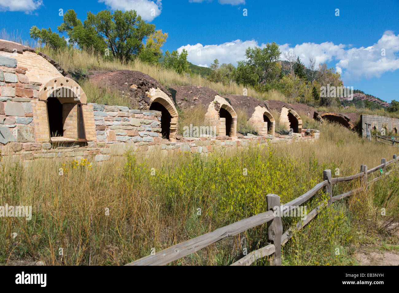 Storico di forni a coke a Redstone forno a coke quartiere storico sul percorso 133 nella città di Redstone Colorado Foto Stock