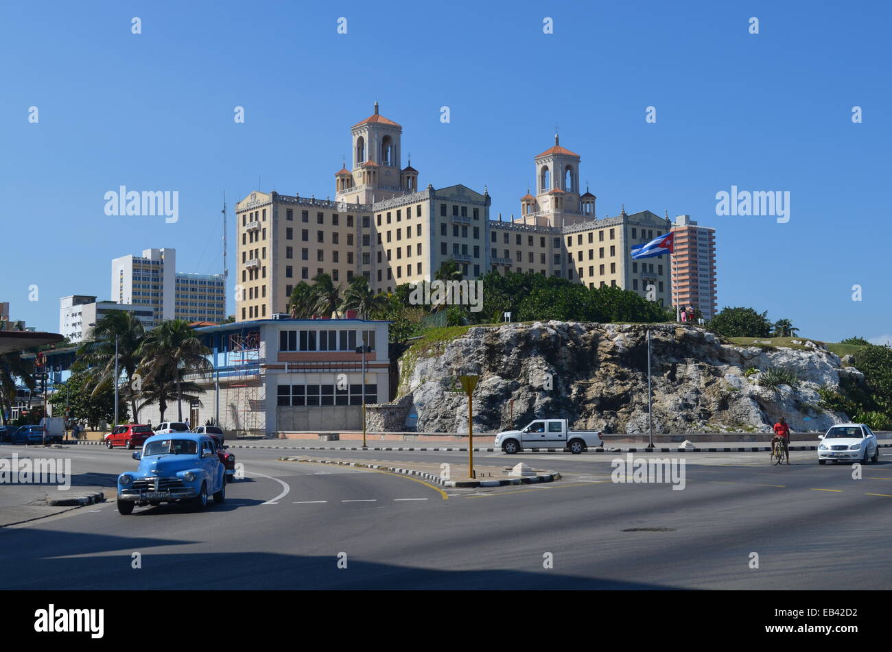 L'Hotel Nacional de Cuba, nel quartiere Vedado di Havana, Cuba Foto Stock