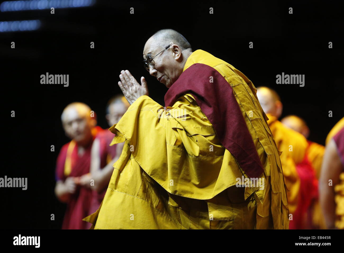 Il Dalai Lama dà un insegnamento in Louisville, Kentucky. Il Louisville Buddista Tibetana Centro, Drepung Gomang Institute, un Foto Stock
