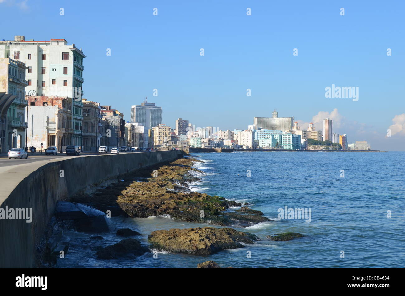 Il Malecon, Havana, Cuba Foto Stock