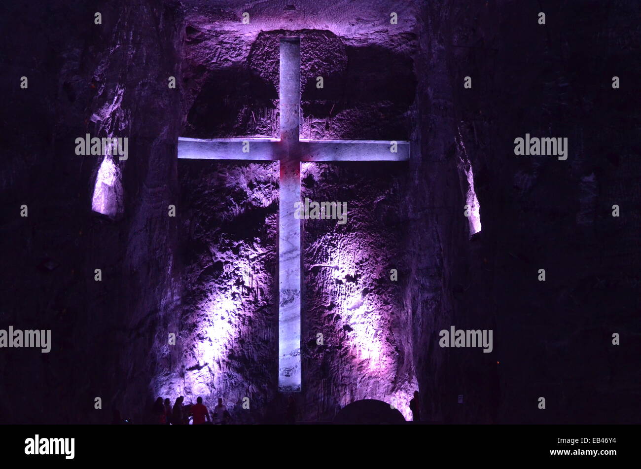 Il sale di Zipaquira Cattedrale Metropolitana di una chiesa cattolica romana realizzata all'interno di una miniera di sale di Cundinamarca, Colombia Foto Stock