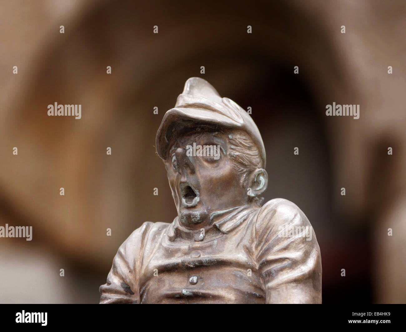 Germania Monaco di Baviera casa artista comico figura statua Foto Stock