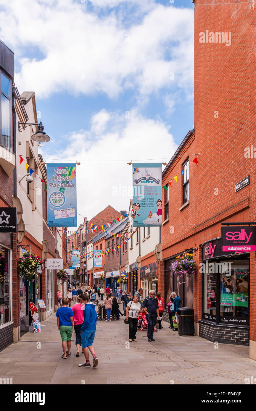 Il centro della città di Durham , Inghilterra , Inghilterra , Regno Unito Foto Stock
