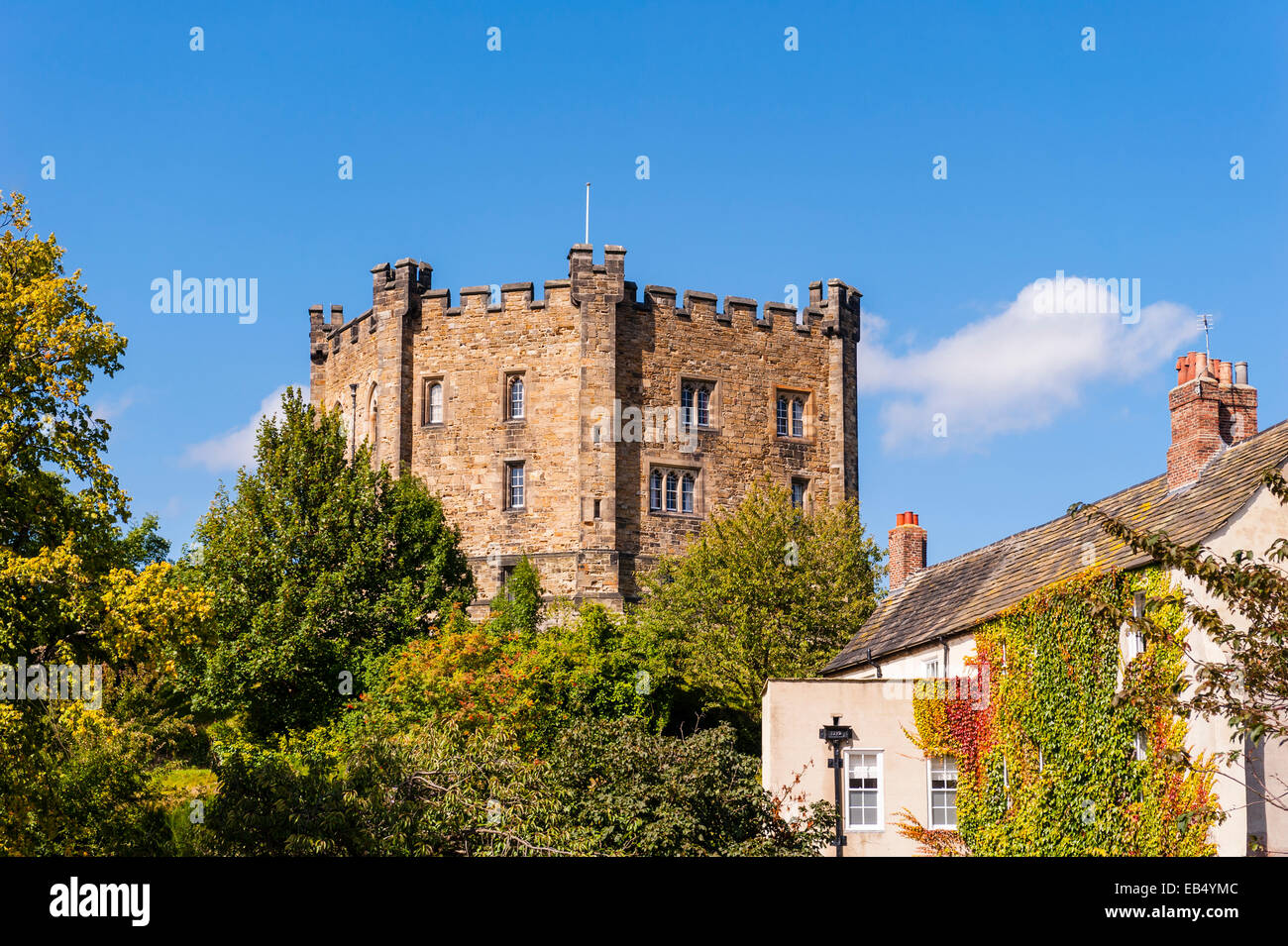 Durham Castle in Durham , Inghilterra , Inghilterra , Regno Unito Foto Stock