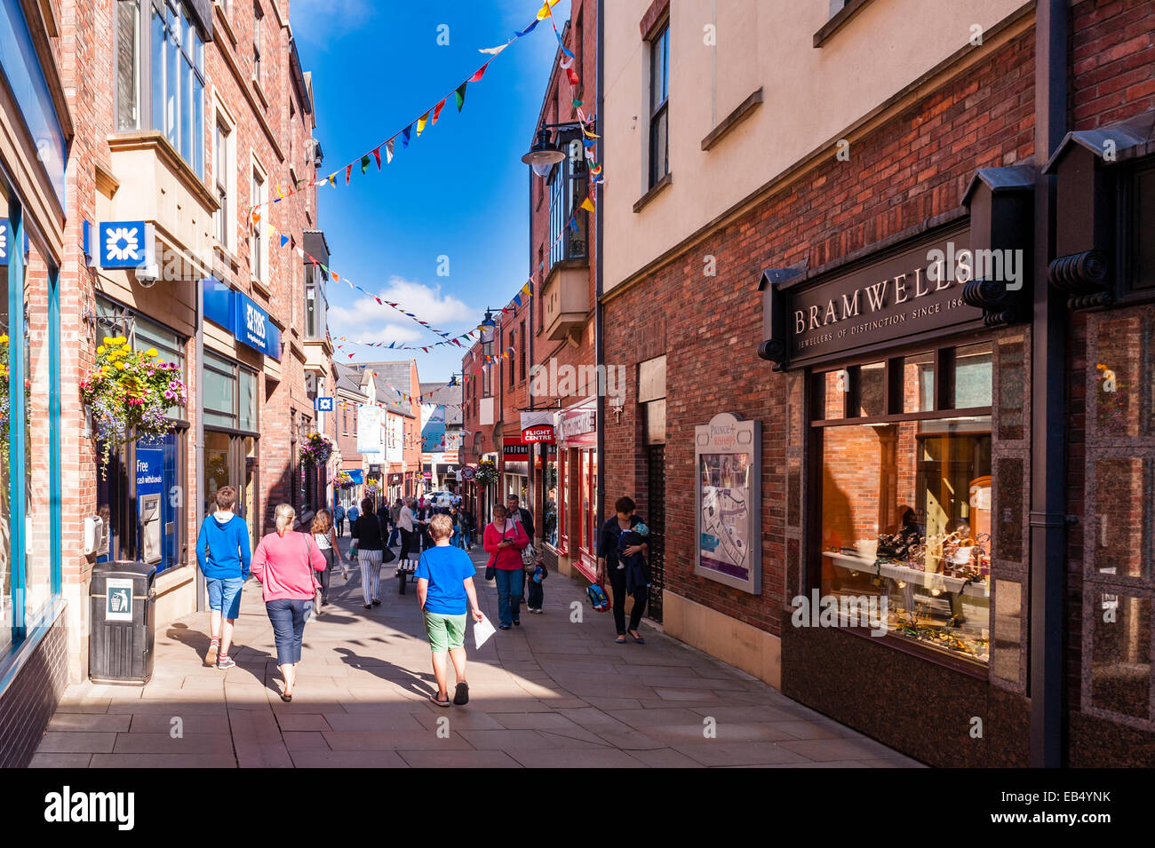 Il centro della città di Durham , Inghilterra , Inghilterra , Regno Unito Foto Stock