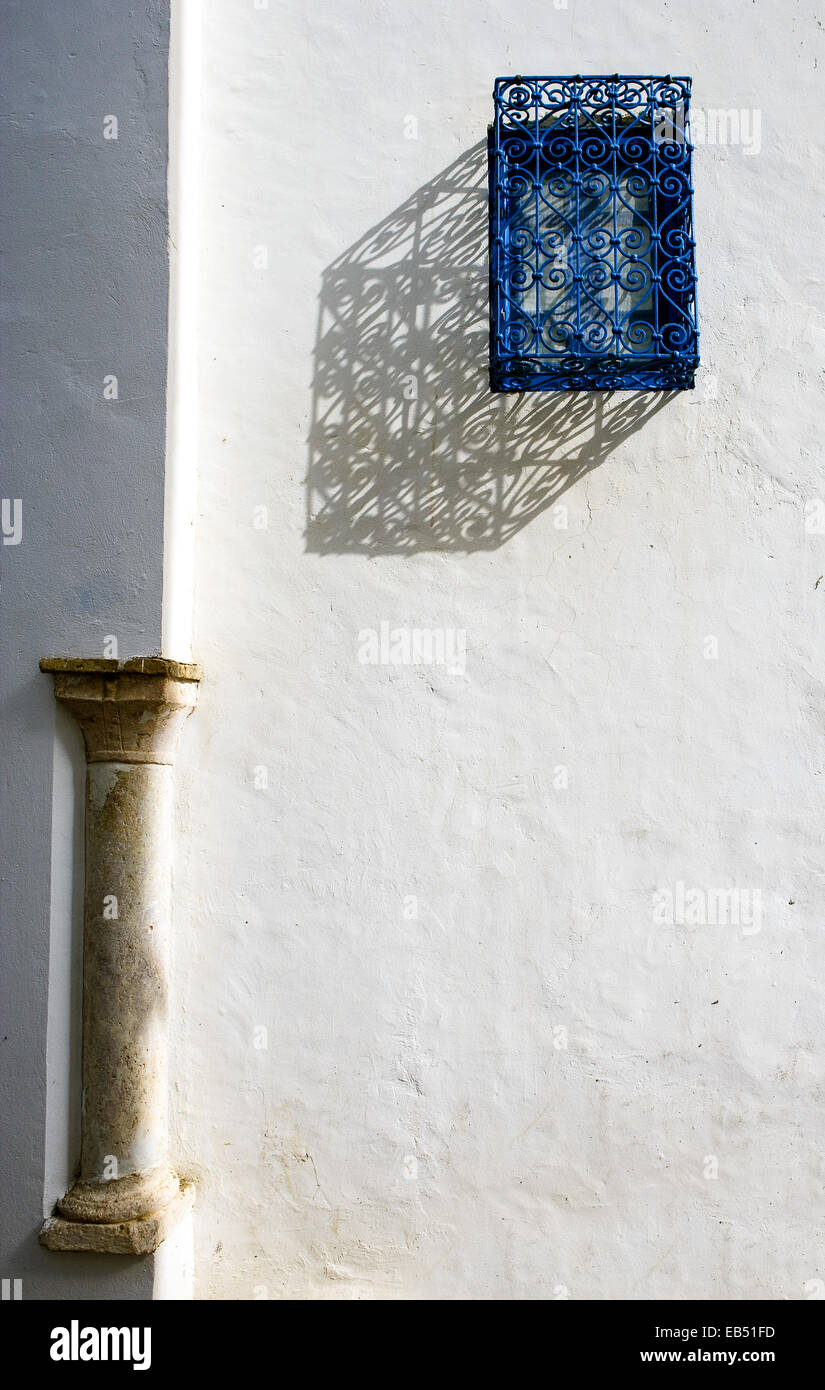 La Tunisia, Sidi Bou Said, una casa tradizionale nel centro del paese, dettaglio Foto Stock