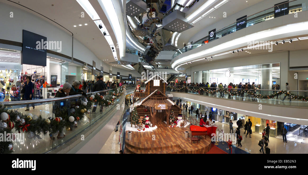 Cina Hong Kong Festival a piedi shopping mall architettura interni Foto Stock