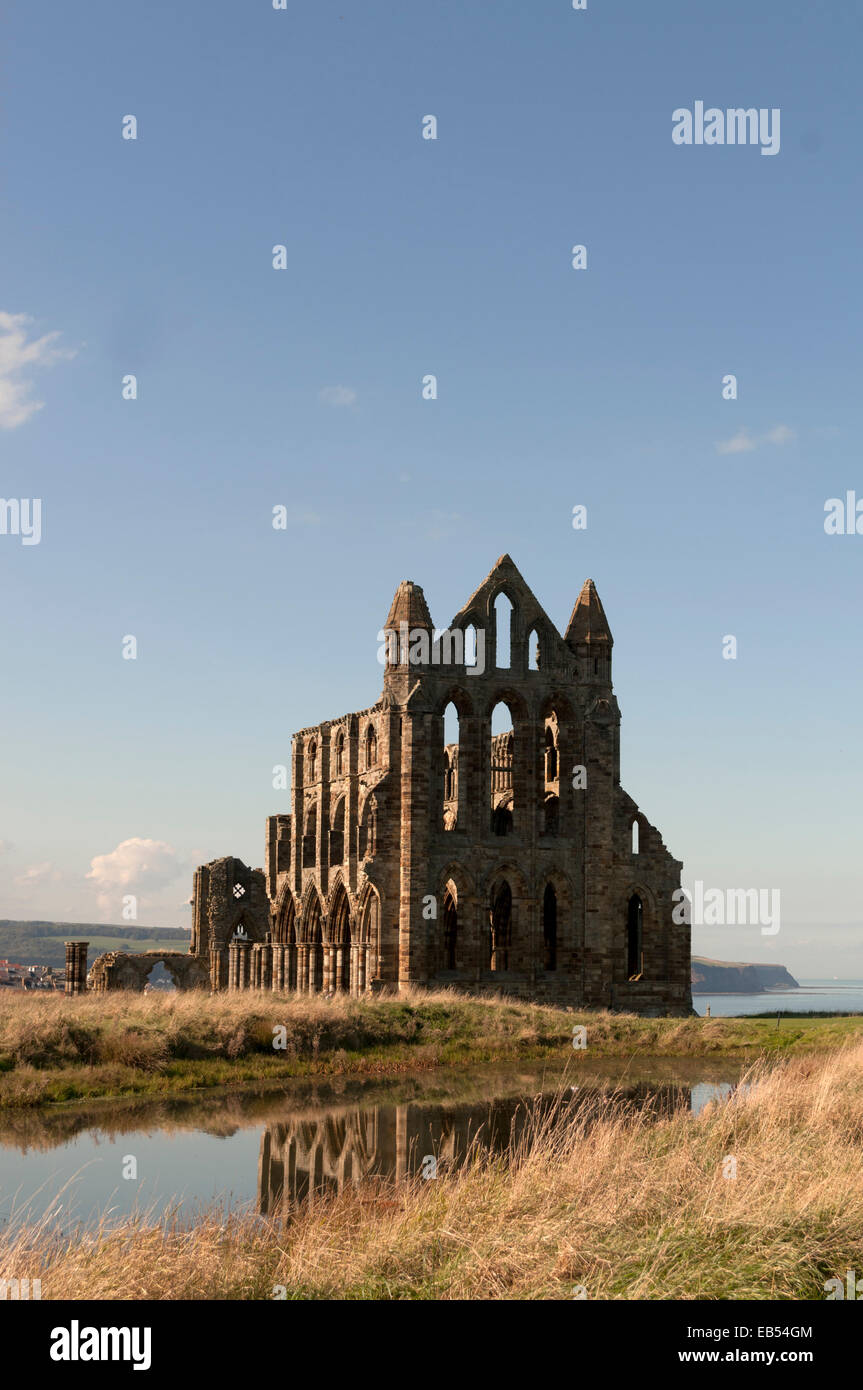 Abbazia di Whitby Foto Stock