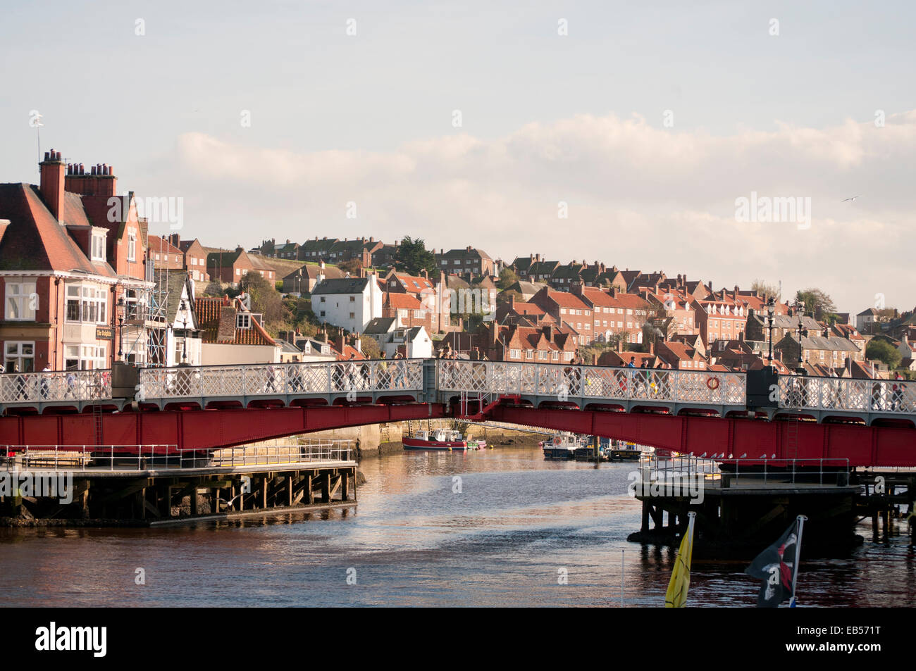 Whitby ponte girevole Foto Stock