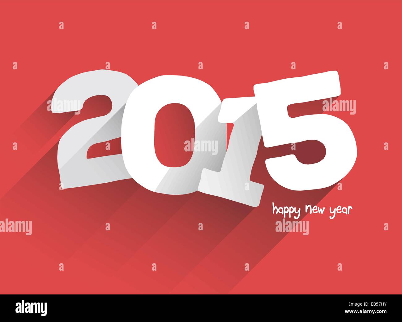 Bold 2015 su sfondo rosso vettore Illustrazione Vettoriale