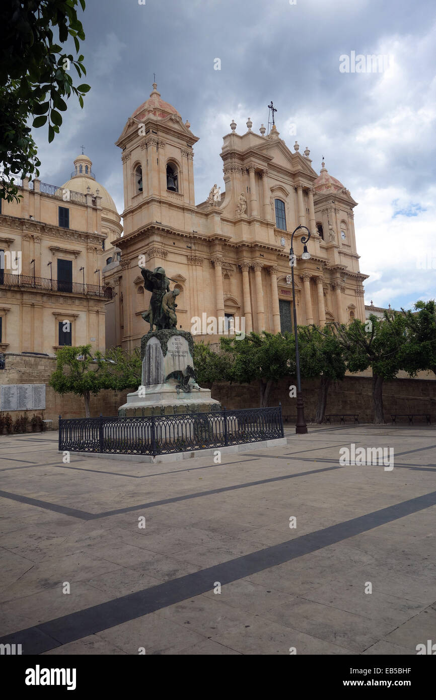 Noto una città di Siracusa, in Sicilia, Italia.Sito del Patrimonio Mondiale Foto Stock