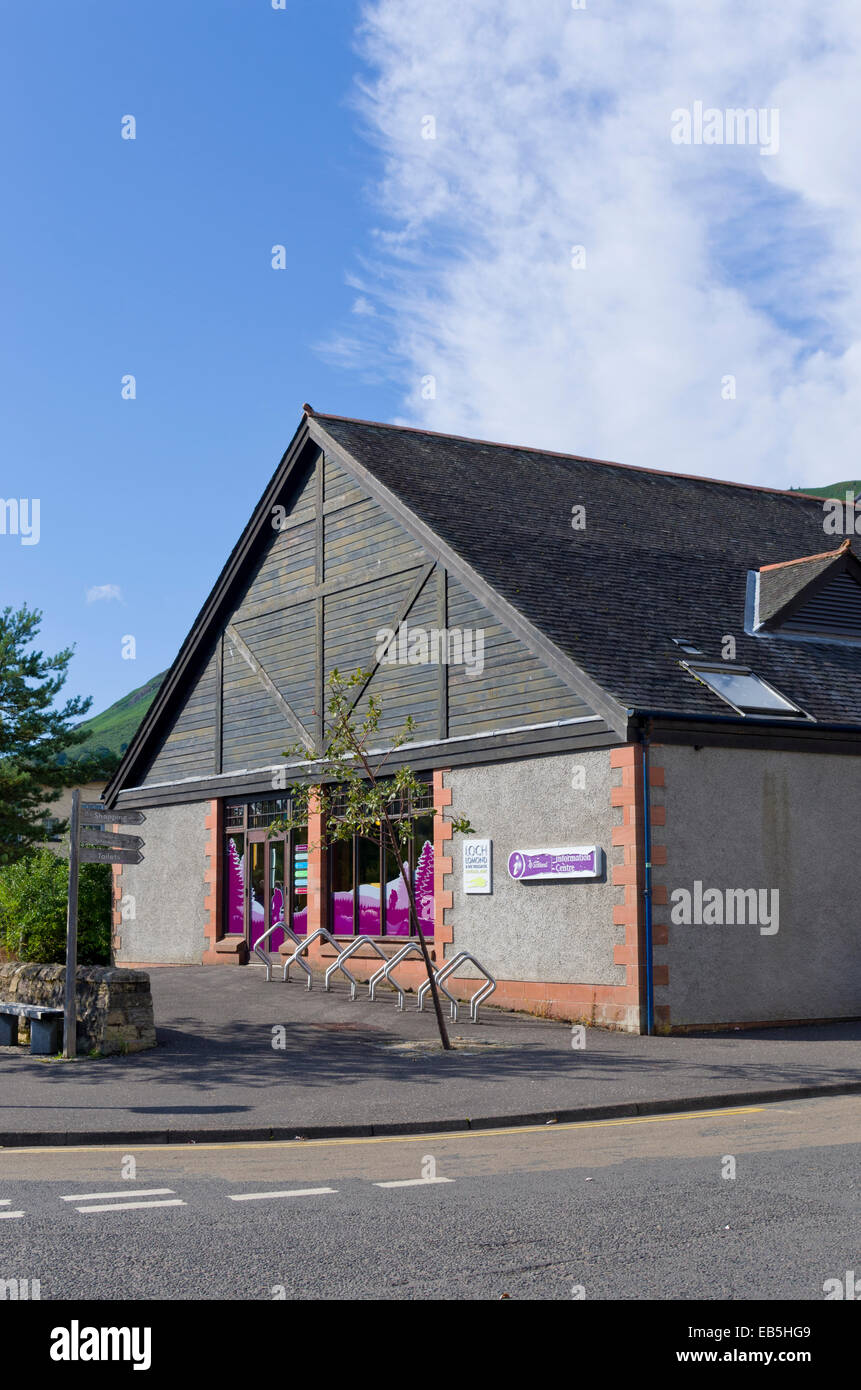 Aberfoyle Centro Informazioni Turistiche, Queen Elizabeth Forest Park, Trossachs, Stirlingshire, Scotland, Regno Unito Foto Stock