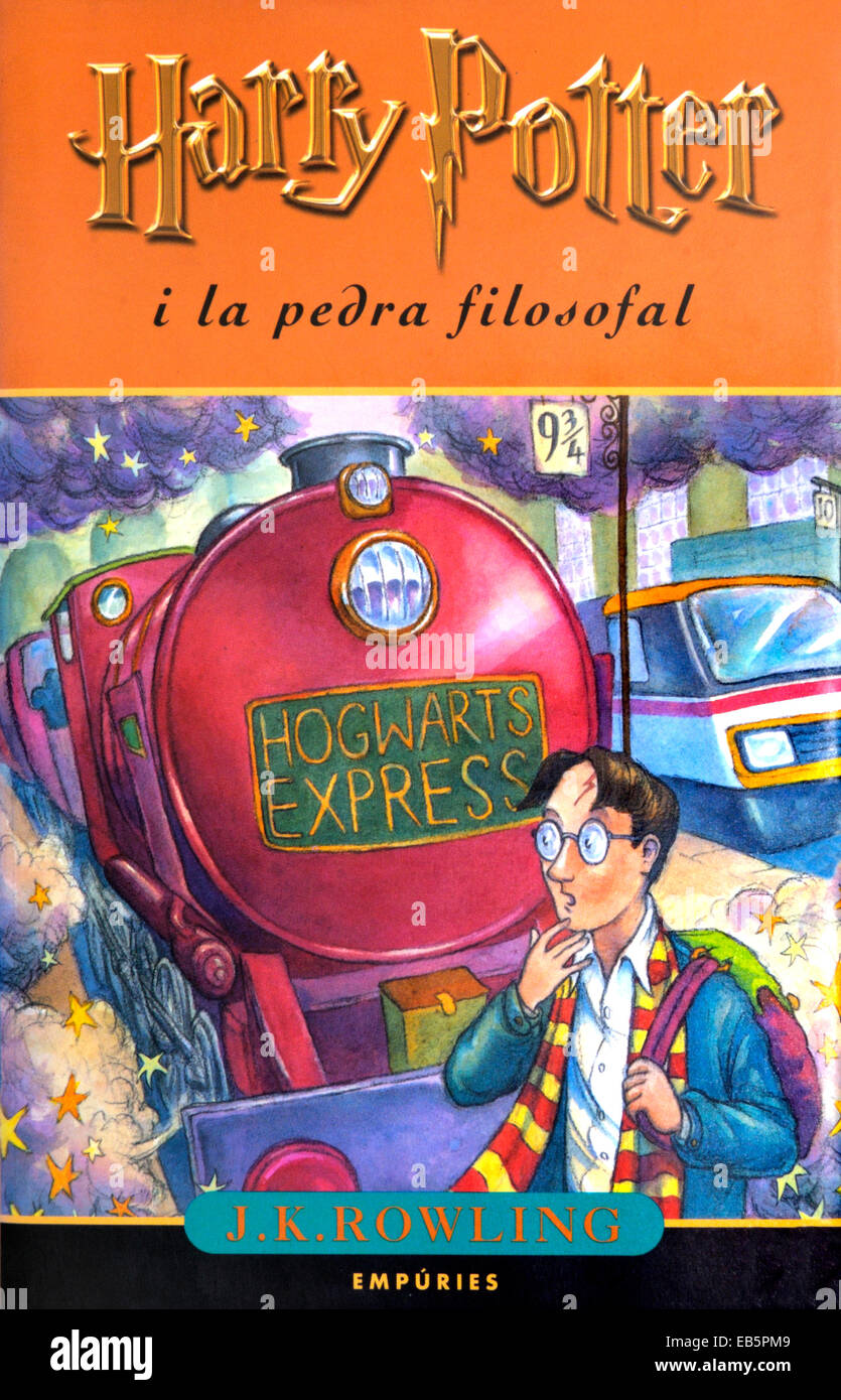 Harry Potter e la Pietra filosofale - edizione catalana Foto Stock