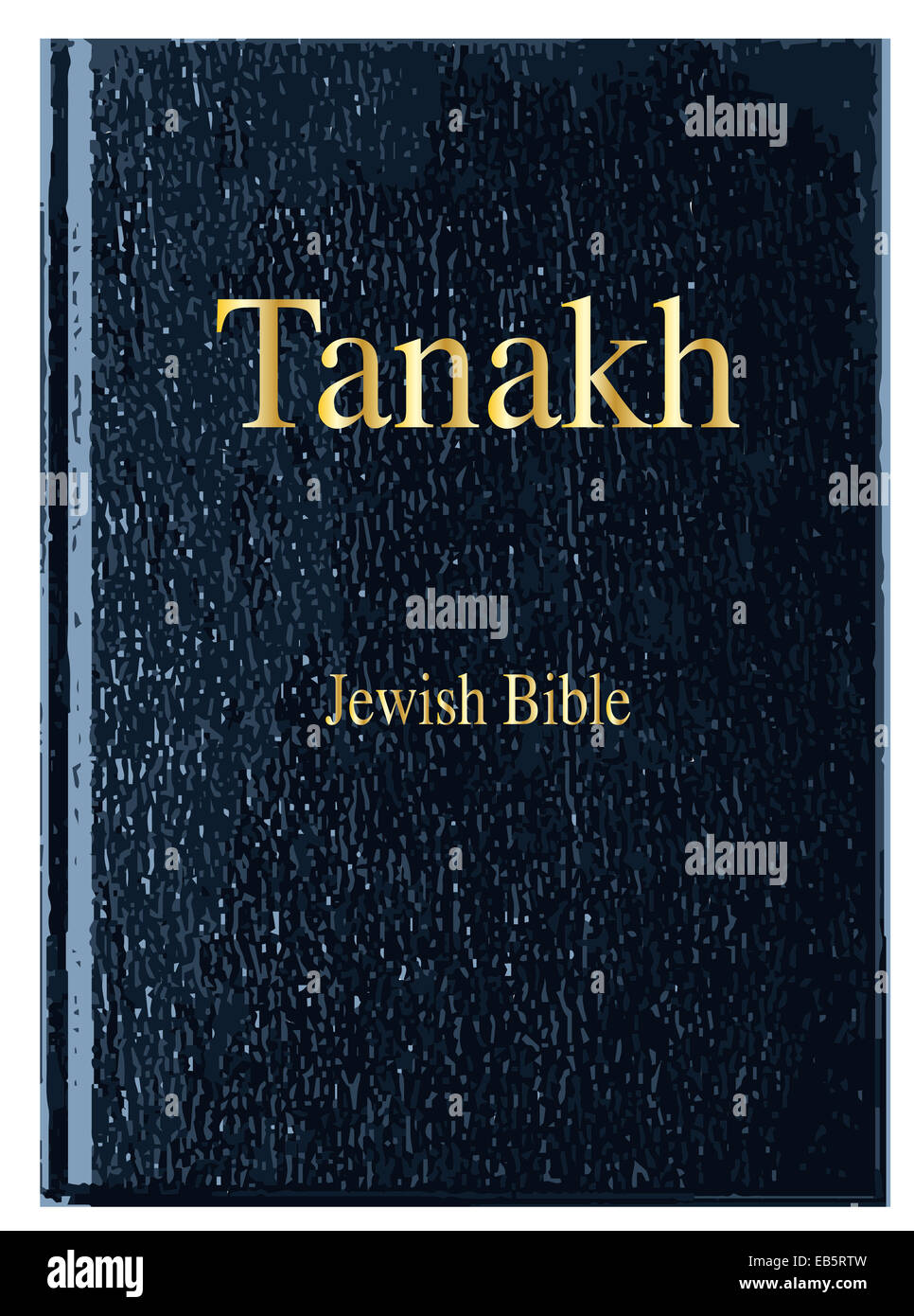 Il coperchio anteriore del Tanakh su uno sfondo bianco Foto Stock