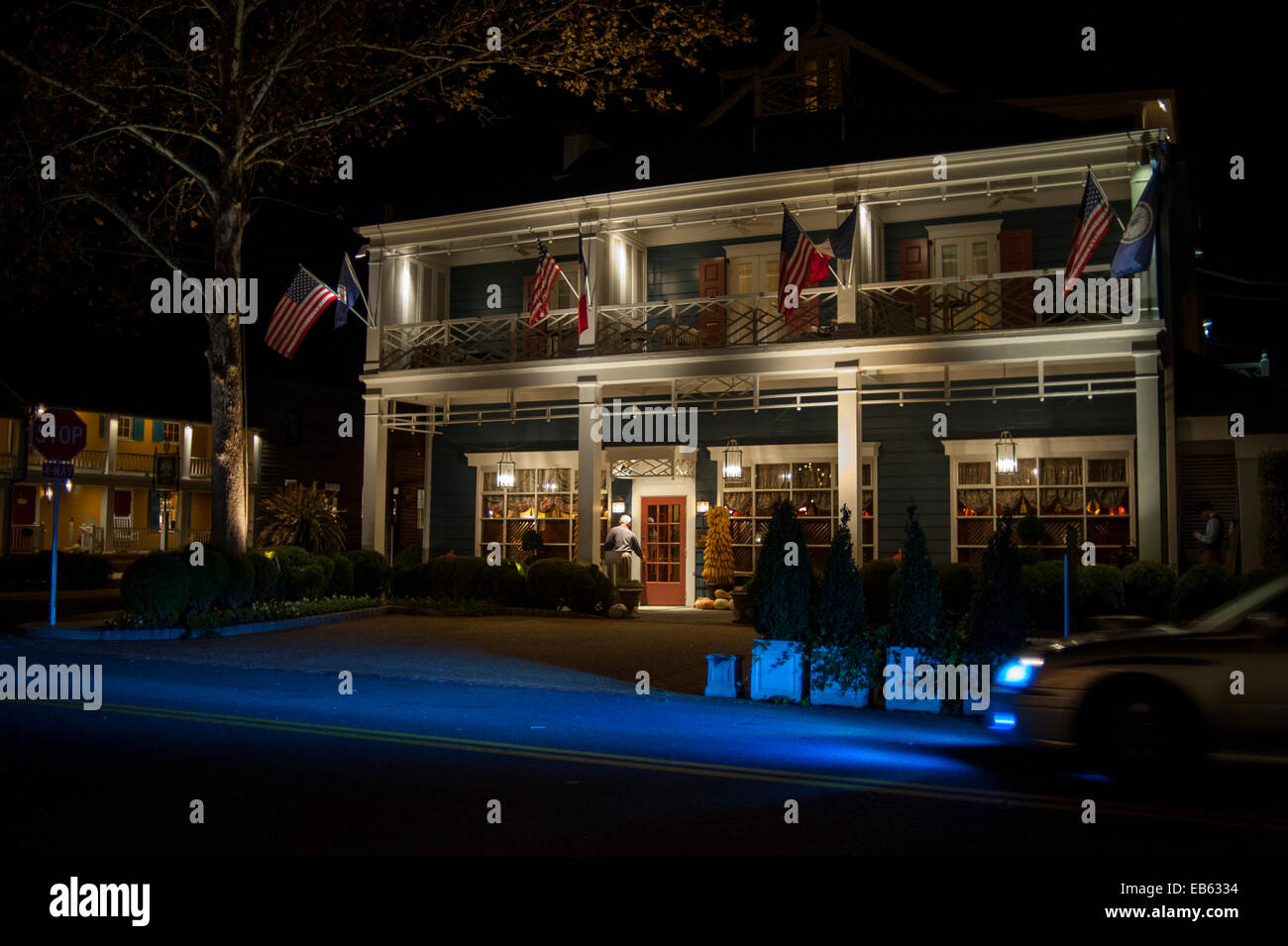 Stati Uniti Virginia VA Washington Inn a poco a Washington il Relais & Chateaux Hotel l'esterno di notte Foto Stock