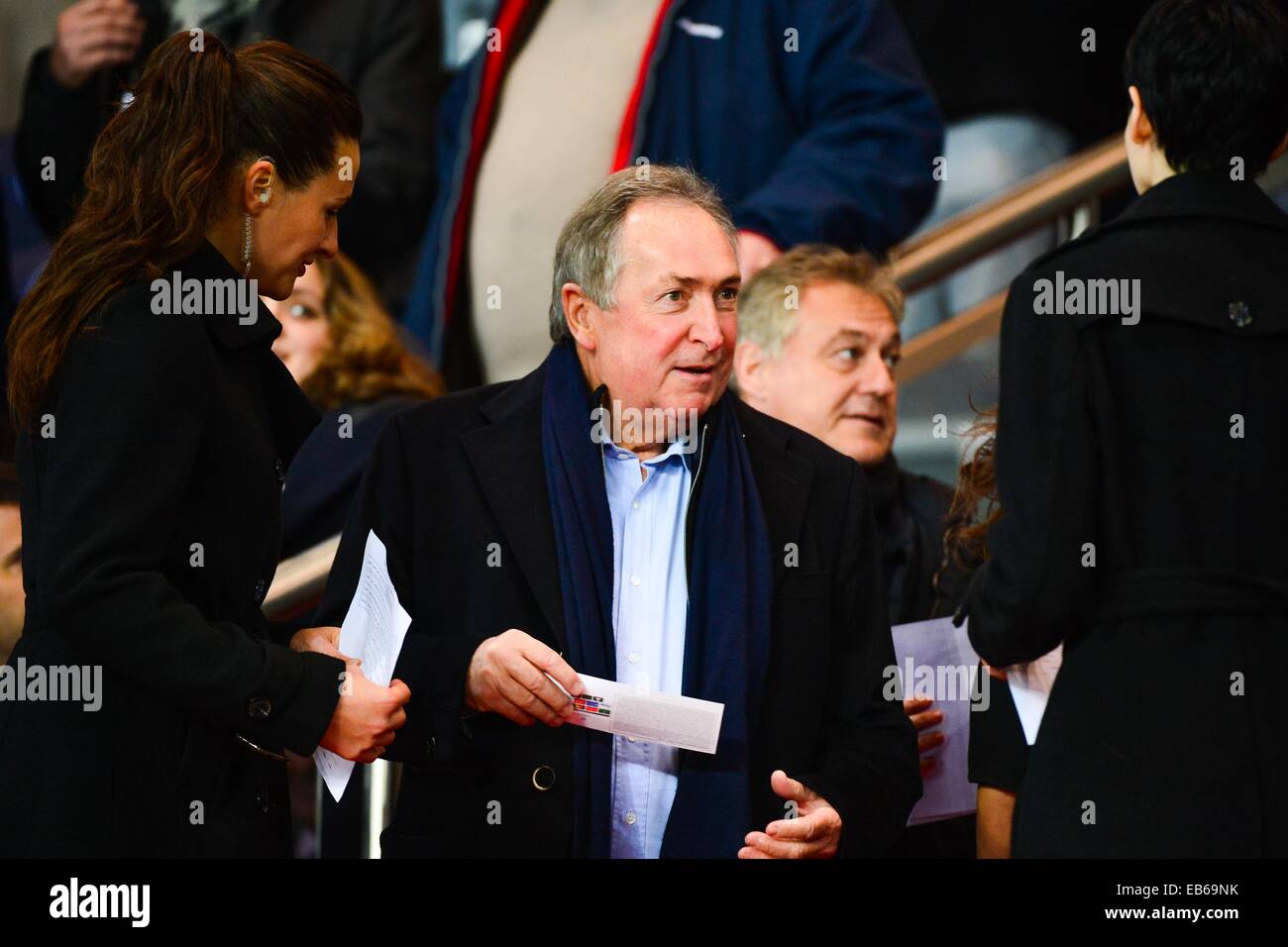 Gerard HOULLIER - 25.11.2014 - Parigi Saint Germain / Ajax Amsterdam - Champions League foto : Dave Inverno / Sport icona Foto Stock