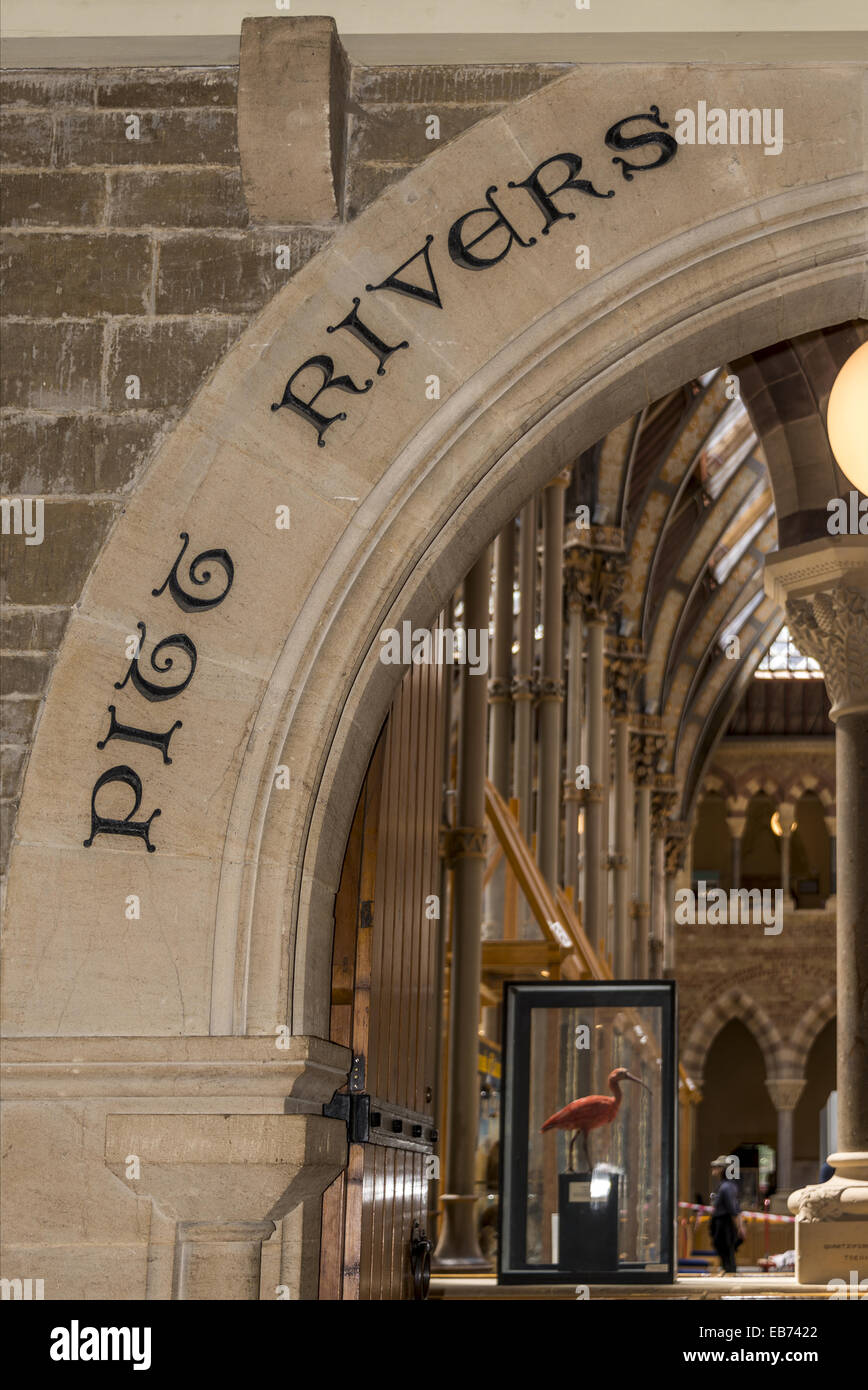 La Pitt Rivers Museum è un museo con i reperti archeologici e le raccolte antropologiche dell'Università di Oxford Foto Stock