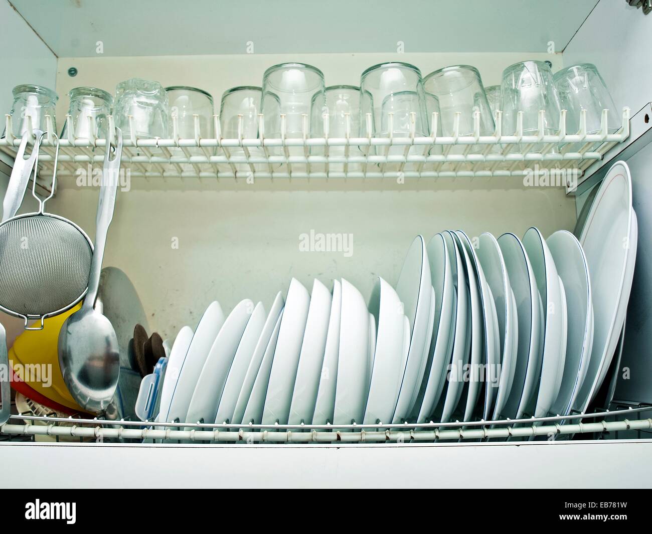 Vassoio Scolatutto 39x39cm - Rack Asciugatura Stoviglie In Plastica, Per Posate - Foto 10