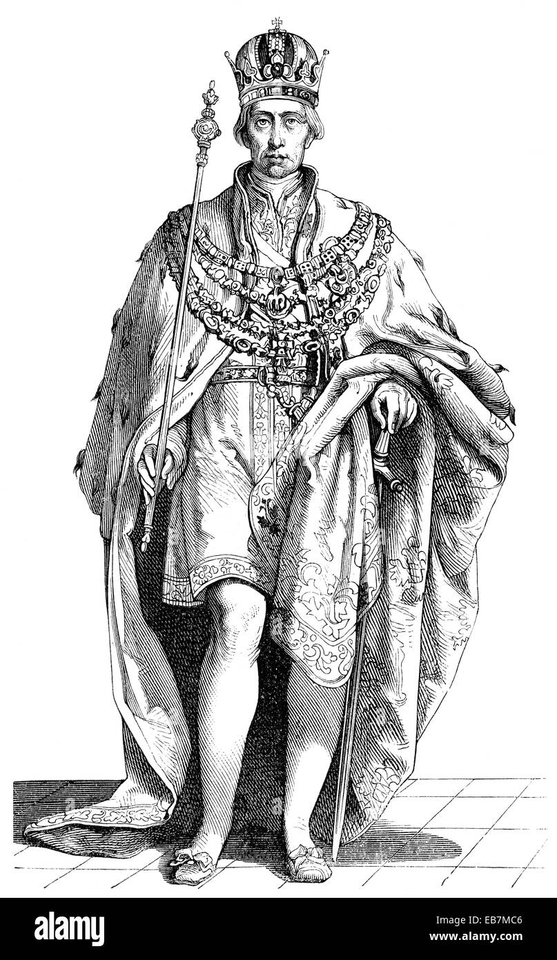 Francesco II, Franz II., 1768-1835, l'ultimo Sacro Romano Imperatore del Sacro Romano Impero fondato l'impero austriaco Francesco I Franz I., Foto Stock