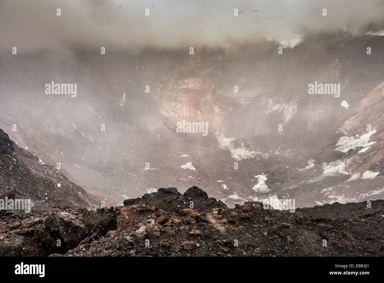 Penisola di Kamchatka - Tolbatschik Vulcano - Agosto 2014 Foto Stock
