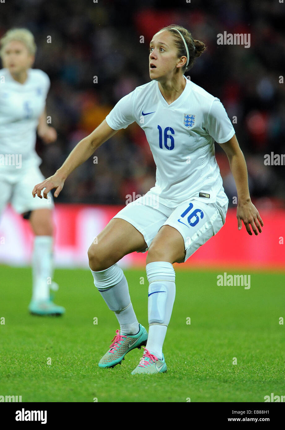 Londra, Regno Unito. 23 Nov, 2014. Jo Potter di Inghilterra donne.- Womens International Football - Inghilterra vs Germania - Wembley Stadium - Londra, Inghilterra - 23rdNovember 2014 - Picture Robin Parker/Sportimage. © csm/Alamy Live News Foto Stock