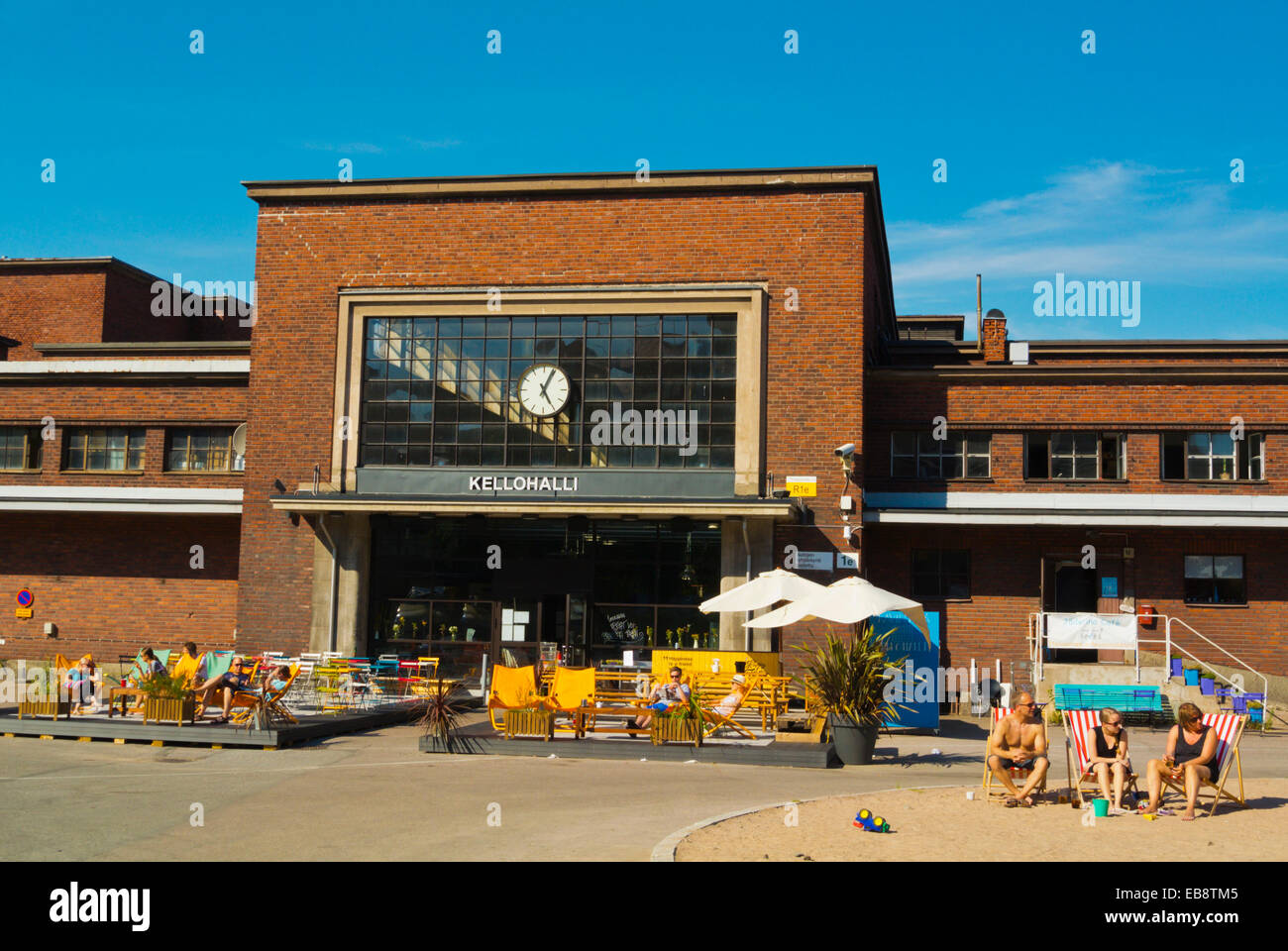 Teurastamo, città macello olr mattatoio (1933), convertito in ristoranti e uffici, Sörnäinen district, Helsinki Foto Stock