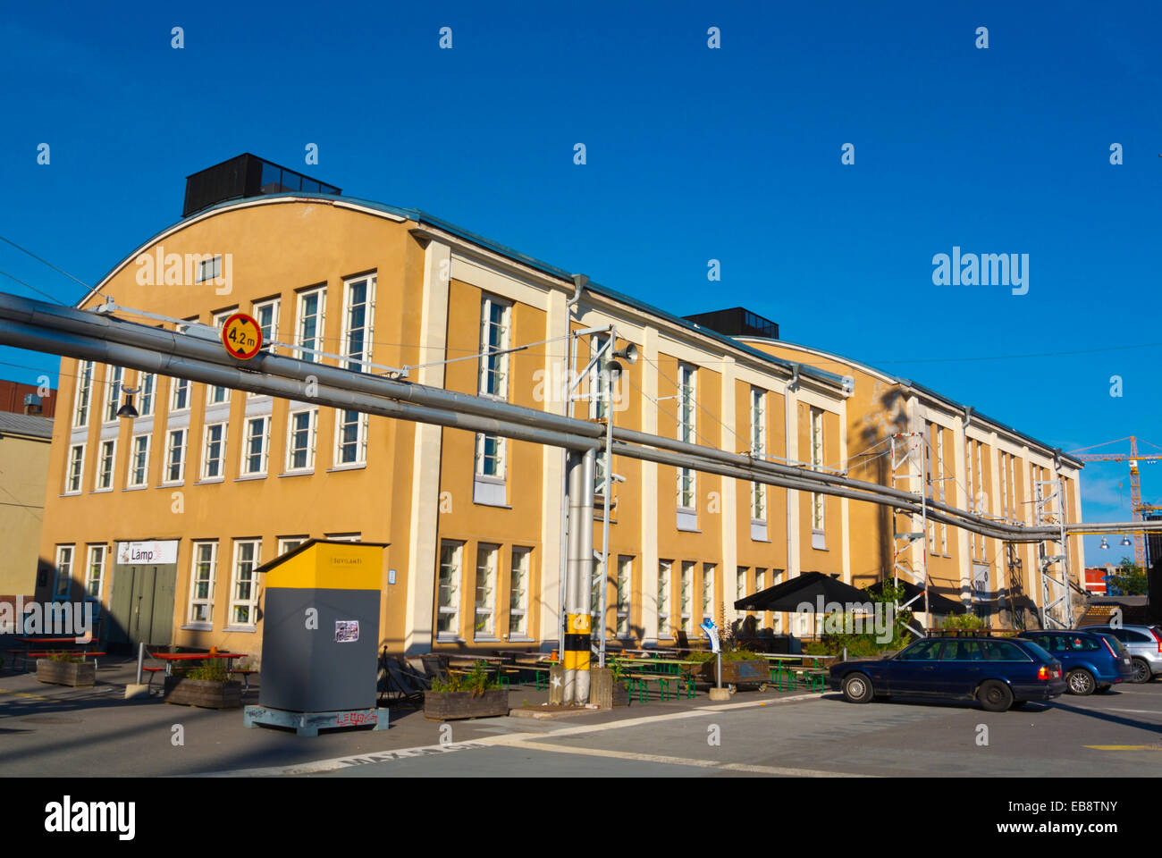 Suvilahti, ex energia area di produzione, ora convertito per attività culturali, Helsinki, Finlandia, Europa Foto Stock